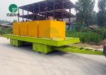 120T Forklift Towing Rubber Wheel Unpowered Steerable Transfer Trolley For