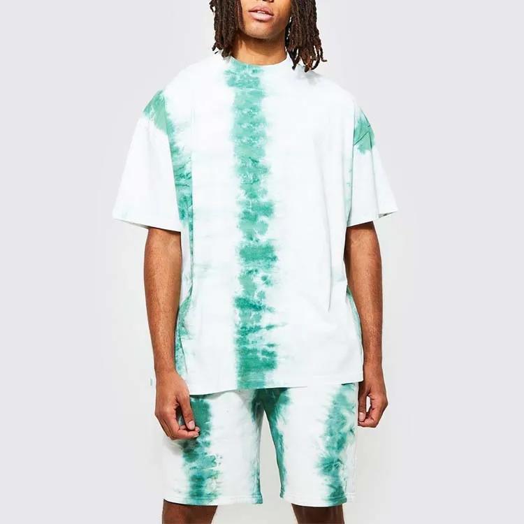 Flexible Customize Trucksuit Sublimation Digital Printing Mens Short Sleeve Casual 2 Piece Suit for Summer