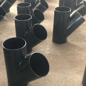 China Carbon Steel Pipe Fittings Black Elbow Tee Reducer ASME / ANSI Standard wholesale