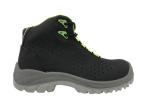 Anti Cracking Black Leather Work Shoes , Safety Toe Work Shoes Anti Static