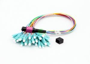 China 50 / 125 900um Ruggedized MPO Fanout Cable 24F With Wide Operating Temperature wholesale