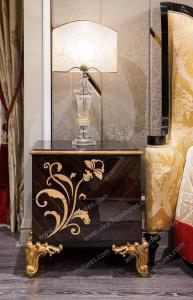 China Minimalist Design Side Table French Bedside Stande Table With Curved Legs TB-023 wholesale