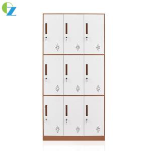 China 9 Door Padlock Steel Storage Locker Width 900mm for School Office wholesale