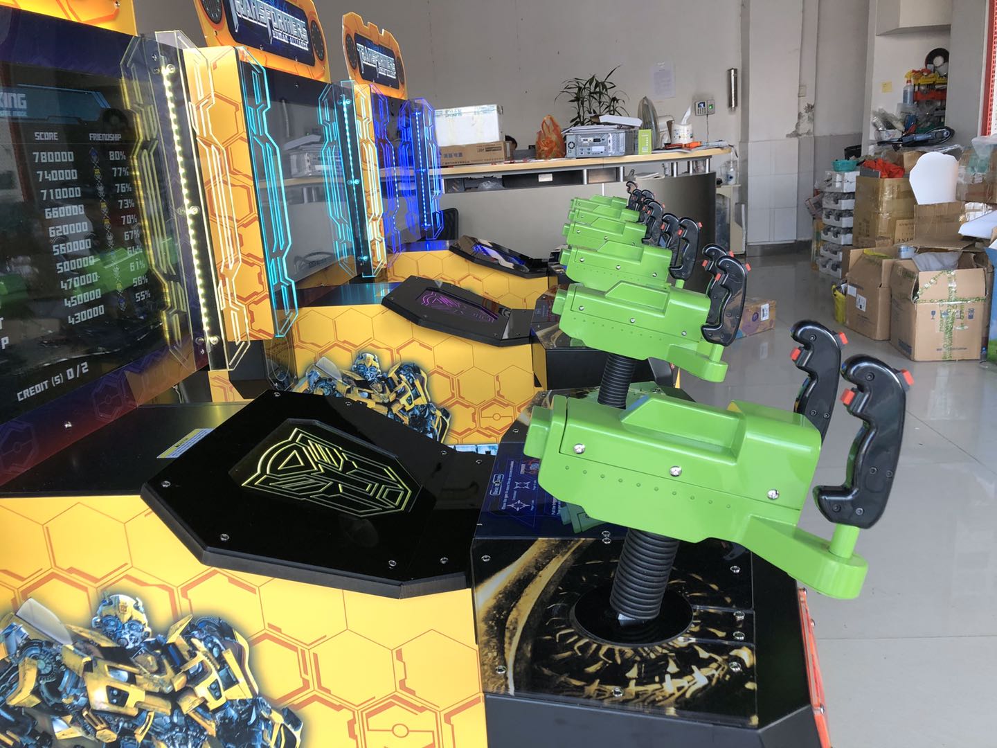 Indoor Amusement Park Coin Operated Games Arcade Coin Operated Transformers Gun Shooting Simulator Video Game Machine