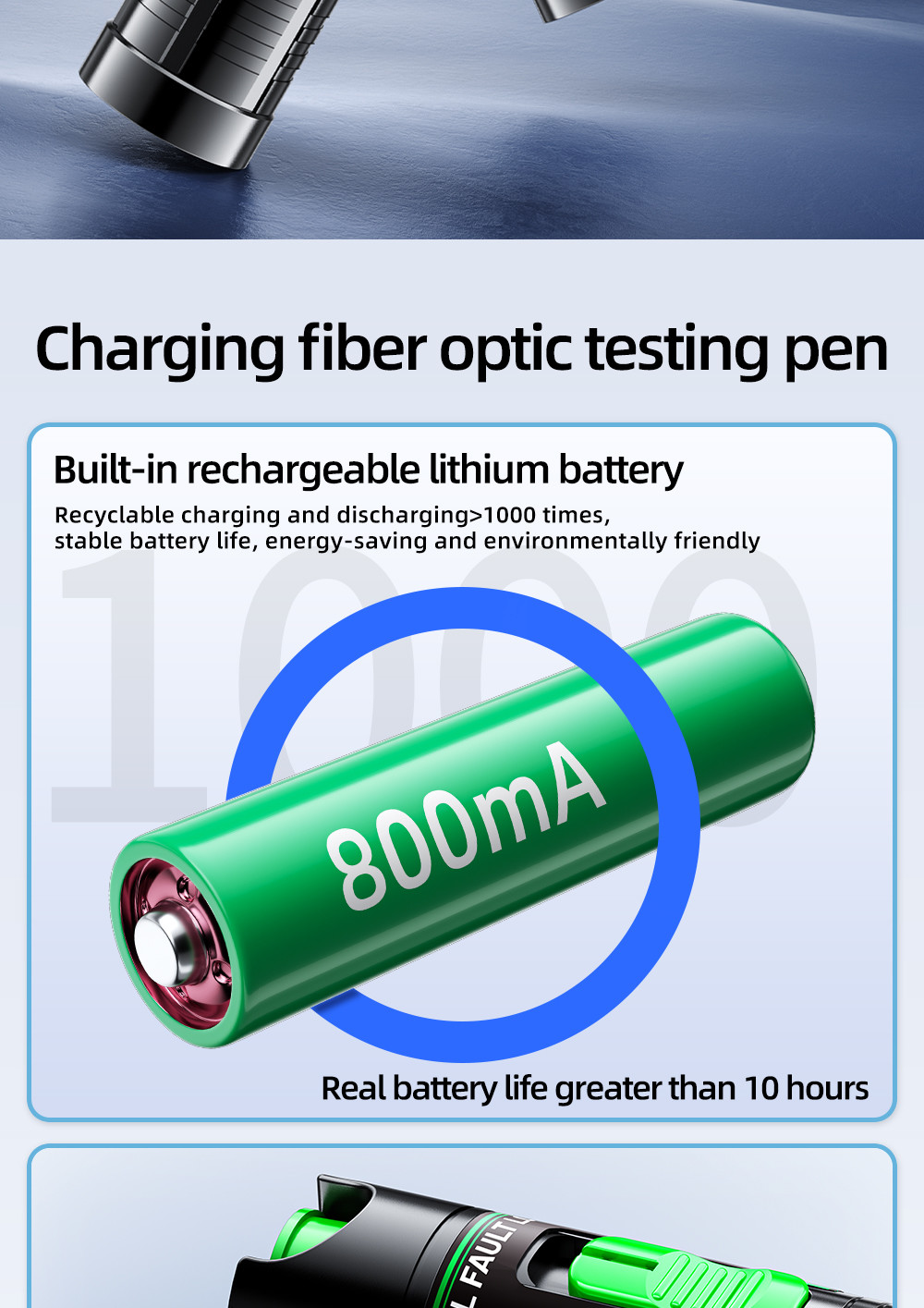 Green Laser Red Laser Fault Tracker For FTTH FTTB FTTX Network With SC/ST/FC Connectors And 5-100MW Output Power