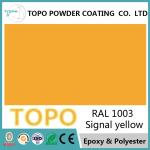 Weather Resistant Outdoor Powder Coating , RAL1003 Signal Yellow Polymer Powder