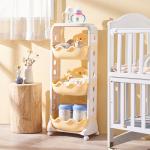 Movable 62.5cm 2 Layer Stacking Plastic Shelves Sterilite Garage Storage