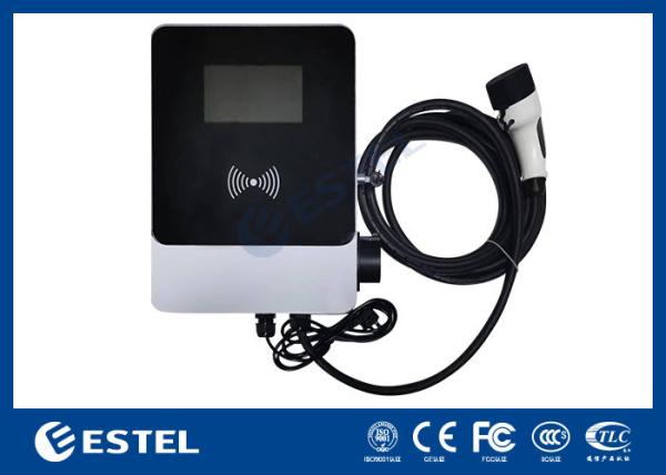 Outdoor Electric Car Charging Pile Floor Mounted Single-Gun 32A 22kw EV Charging