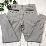 Male Knee Patch Silicone Grip Horse Riding Pants With Pockets