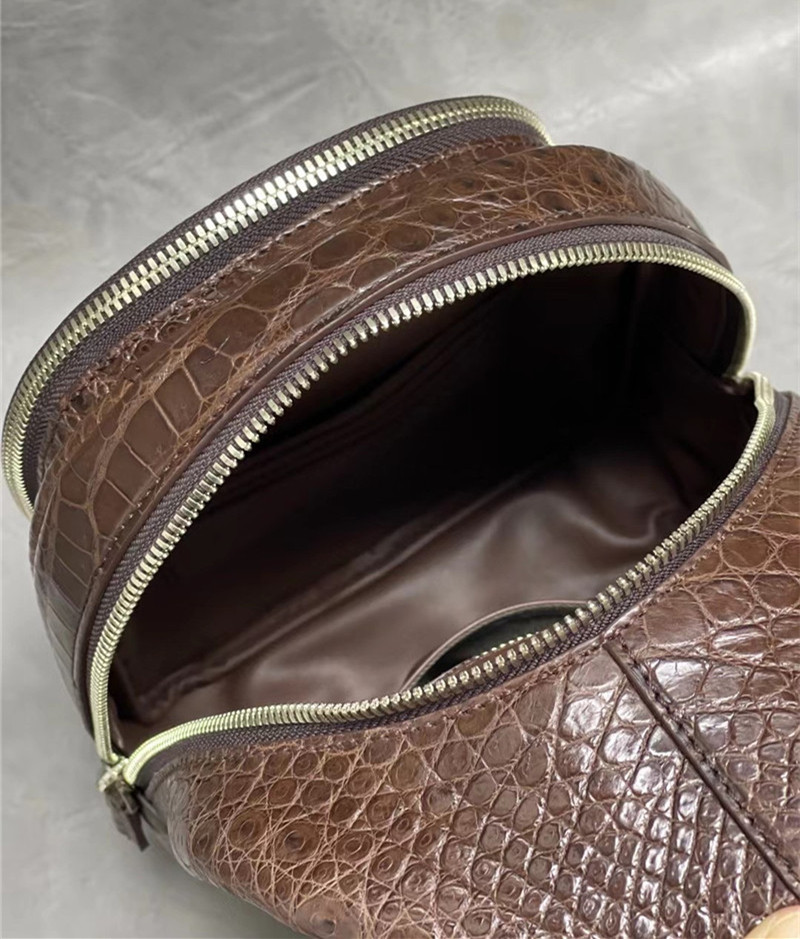 Exotic Crocodile Skin Men's Chest Bag Authentic Genuine Alligator Leather Male Messenger Bag Crossbody Shoulder Bag