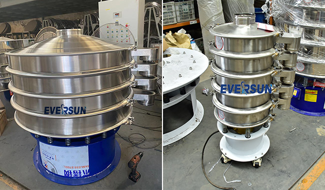 Food Edible Salt Granules Glucose Vibrating Sieve Tea Circular Screening Machine