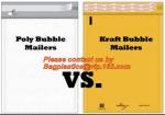Kraft Paper eco friendly poly mailers black bubble envelope bag for shipping