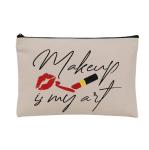 Detachable Handle Nylon Bulk Canvas Cosmetic Bags Toiletry Storage Personalized