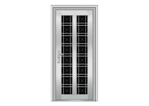 China Customized Pattern Stainless Steel Residential Doors With Various Plate Material wholesale