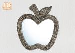 Apple Shaped Fiberglass Wall Mirror With Seashell Framed Home Decor Items