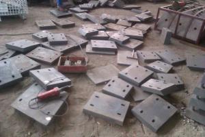 China High Cr White Iron Castings wear resistant wear plates Hardness more than HRC58 wholesale