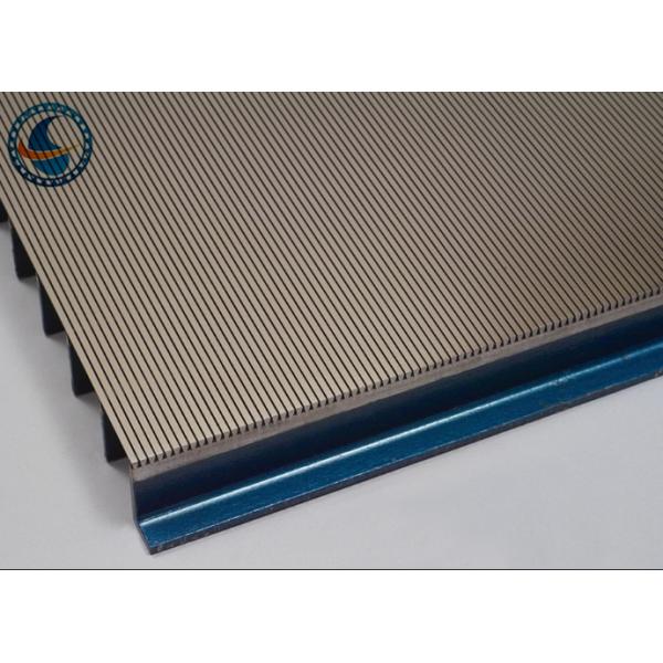 Flat Stainless Steel 4000mm Width Wedge Wire Panels High Opening Area