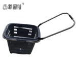 Supermarket Handheld Grocery Basket With Wheels 350×250×185mm ISO9001 Certificat