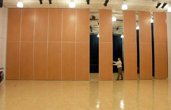 85mm Thickness Movable Acoustic Partition Walls Surface Melamine , Leather , Plywood