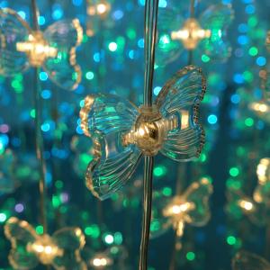 China 10.8lm/W Luminous 3D Pixel Led Butterfly Lights For Shopping Mall Decoration wholesale