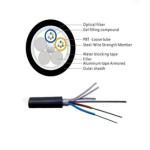 Aerial 4 6 8 12 core multimode fiber optic cable price per meter