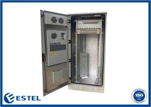 China IP55 Galvanized Steel 39U Outdoor Telecom Cabinet Single Wall 1.2mm Thickness wholesale