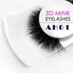 100% Real Handmade Mink Eyelashes Natural Black Color With Private Label