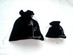 TUV Reusable Velvet Christmas Sack Velvet Packaging draw string Pouch Bags