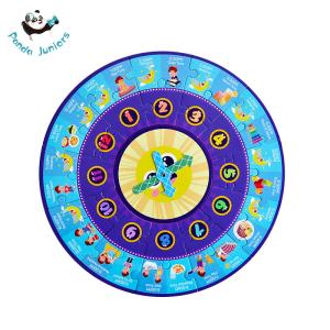 China Baby Daily Routine Round Jigsaw Puzzle , Educational Activity Toys Hand Eye Coordination wholesale
