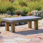 Concrete Patio Furniture for Outdoor Use Large Home Concrete GRC Table Seating