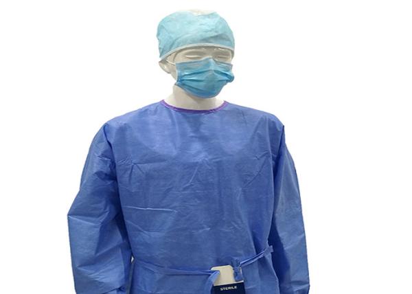 Green Disposable Surgical Gown , Patient Hospital Isolation Gowns Infection