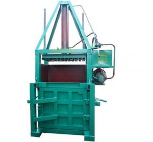 China Garbage Waste Paper Baler Machine / Compressor Supermarket Vertical Cardboard Baler on sale