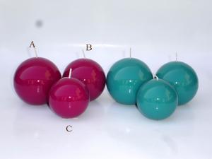 China Metallic color ball candle wholesale