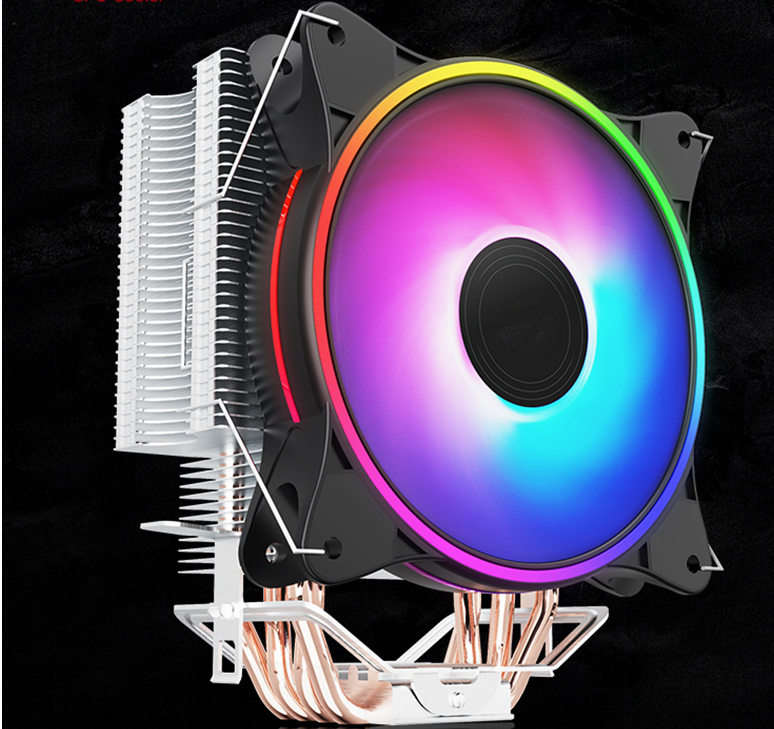 RGB CPU Cooler High air flow tower type CPU Cooler with 4 Heat Pipes for intel AMD