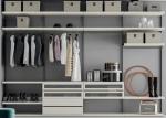 78in Bedroom Wardrobe Closets Aluminium Sliding Wardrobe Door Profiles With