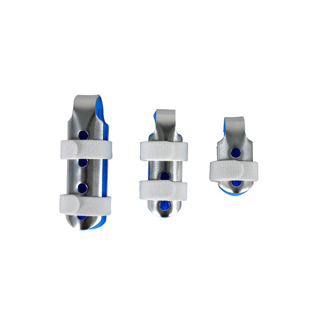 Breathable Metal Aluminum Baseball Finger Splint For Rehabilitation