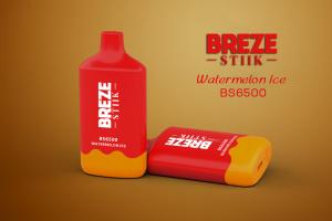 China Breze Stiik BS 6500 Puffs Vape Atomizers Disposable Vape Watermelon Ice Flavors on sale