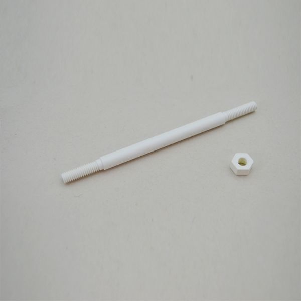 High Purity Threaded BN Boron Nitride Ceramic Rod