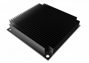 China 6005 Black Anodized Extruded Heat Sink Profiles For Audio Equipment wholesale
