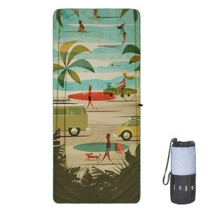 China Summer Large Sublimation Quick Dry Microfiber Beach Towel With Logo Custom Print wholesale