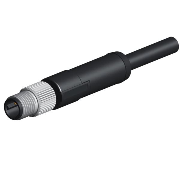 Circular Electrical Connector , 3Pin 4Pin Coding A Male M5 Waterproof Connector
