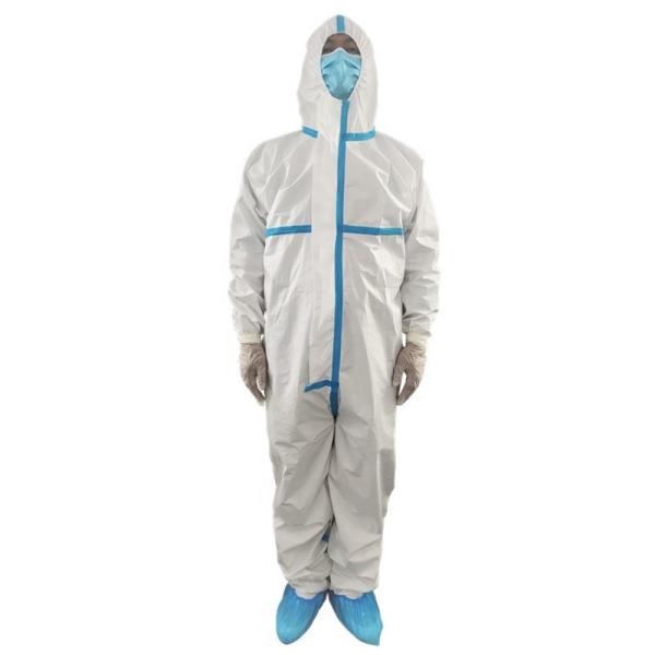 Disposable Medical Isolation Gown for Hospital Protecting, PP + PE Composite