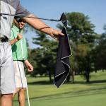 Custom Embroidery Logo Waffle Golf Towel Microfiber Material