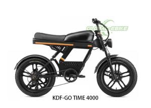 China Alloy Frame Retro Style Electric Bike With Comfortable Leather Seat 70-80KM Range wholesale
