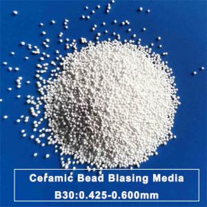 China Mold Cleaning Zirconia Sand Ceramic Bead Blasting B30 0.600mm wholesale