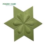 Decorative colorful 3D Polyester Fibre Board For The Wall Covering