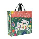 Reusable Promotional PP Woven Zipper Tote Shopping Bag
