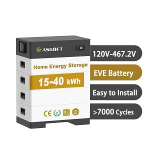 China Ess 153.6v Lithium Ion Battery 100Ah 256V Stacked All In One System High Voltage Hybrid Energy Storage Battery wholesale