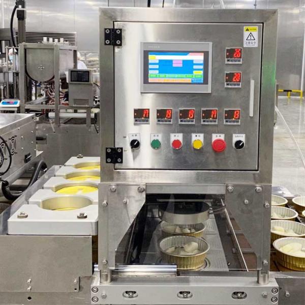 Silver Eco-Friendly Plastic Food Tray Sealing Machine Packaging Solution For