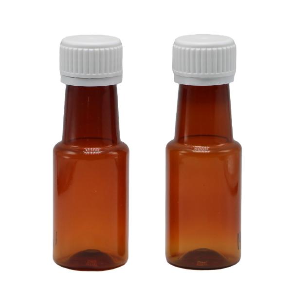 70ml PET Amber Maple Cough Syrup Oral Liquid Bottle Container for Liquid